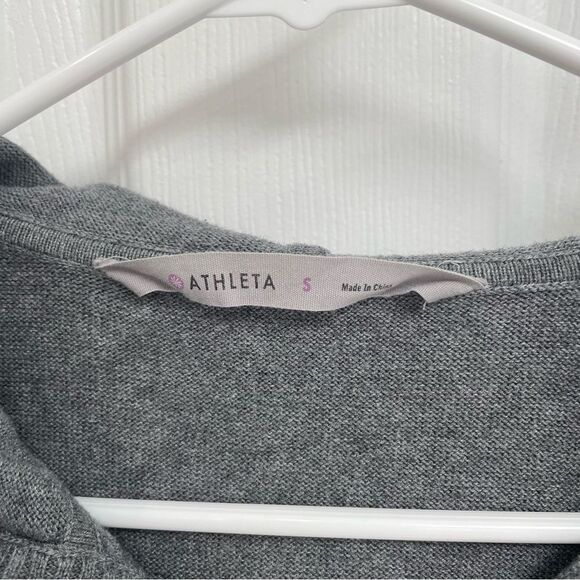 Athleta Aster Hooded Gray Sweater Women’s Size S - Picture 4 of 7